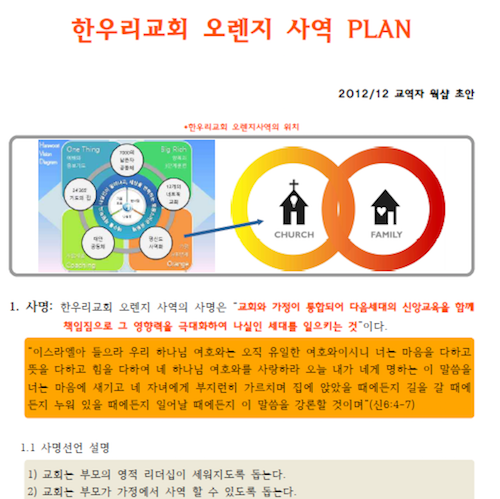 오렌지사역 프로젝트 진행 계획서